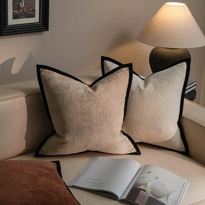 Chenille Textured Square Cushion Cover - DSARD