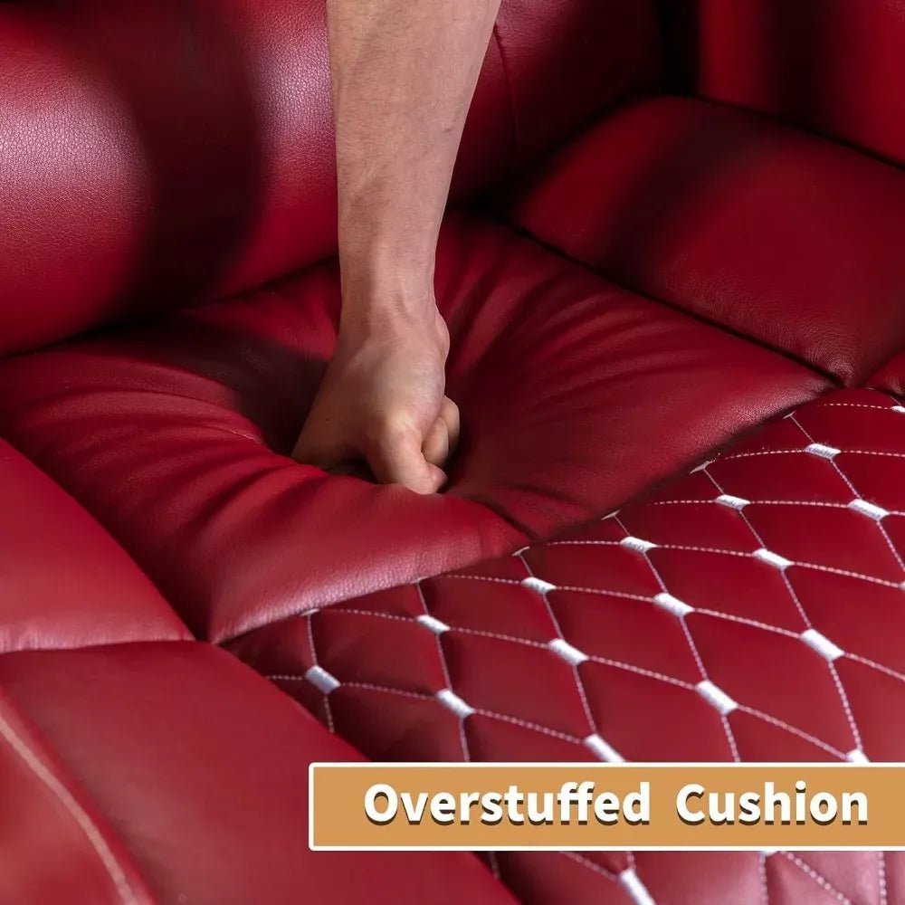Overstuffed Power Recliner Chair with USB Ports & Cup Holders for Home Theater - DSARD