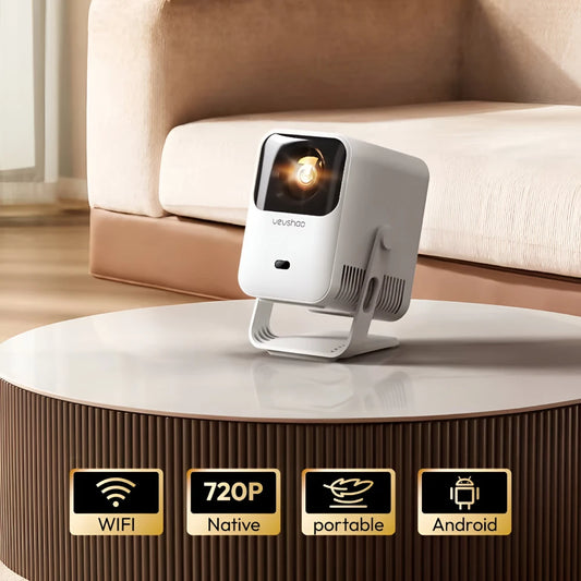 Portable Smart Projector with Auto Focus, Dual WiFi & HD Cinema Display