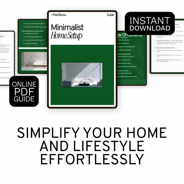 Minimalist Home Setup Guide: Digital Download eBook for Decluttering, Smart Space Planning, and Lifestyle Optimization