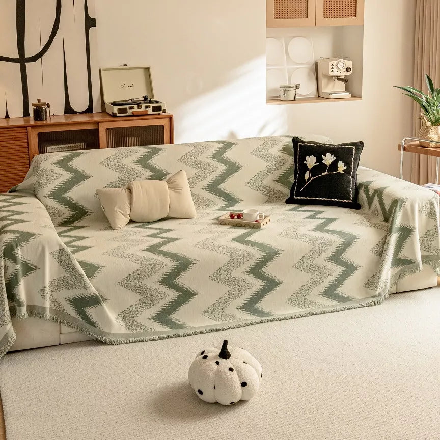 Luxurious Chenille Sofa Throw Blanket – Soft, Breathable & Anti-Scratch Cover