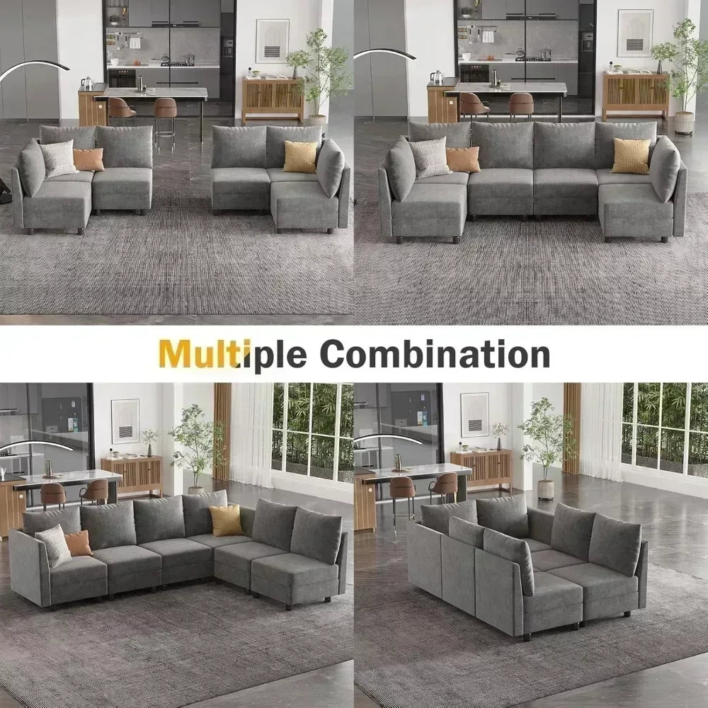 103″ Modular Convertible Sectional Sleeper Sofa with Storage - DSARD - DSARD