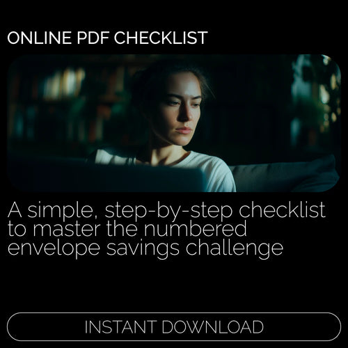 The Ultimate Numbered Envelope Savings Challenge Checklist | Budget Printable | Digital Download | Money-Saving Planner | numbered envelopes to save money Guide