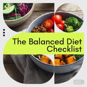 The Ultimate Balanced Diet Checklist | Healthy Eating Guide, Nutrition Checklist, Meal Planning Digital Download