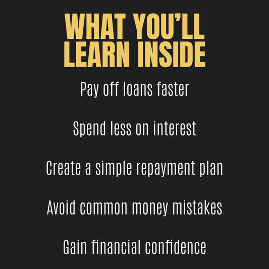 How to Repay Your Loan Quickly and Live Debt-Free | Digital Finance Guide | Smart Strategies on how to repay loan quickly | Printable eBook & Checklist for Faster Debt Freedom