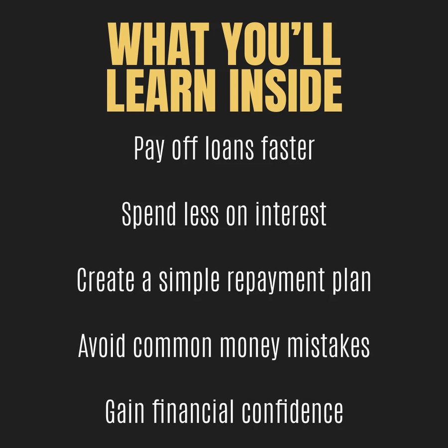 How to Repay Your Loan Quickly and Live Debt-Free | Digital Finance Guide | Smart Strategies on how to repay loan quickly | Printable eBook & Checklist for Faster Debt Freedom