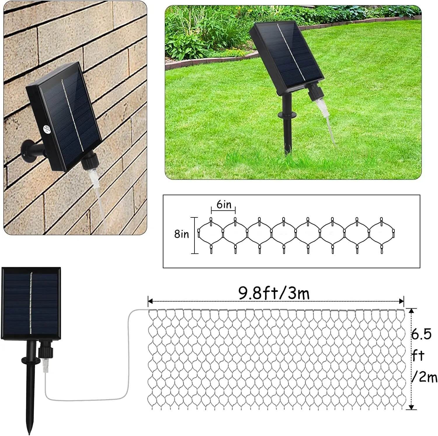Solar-Powered LED Curtain Lights with Remote Control