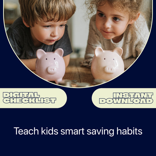 Little Savers’ Smart Money Checklist – Fun Kids Savings Goals Teaching Tips for Parents, Families & Classrooms | Printable Money Habits Guide