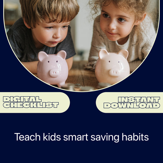Little Savers’ Smart Money Checklist – Fun Kids Savings Goals Teaching Tips for Parents, Families & Classrooms | Printable Money Habits Guide