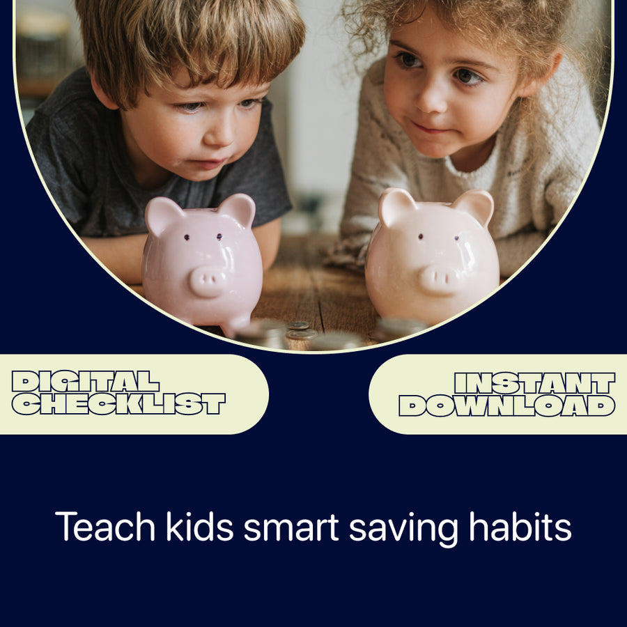 Little Savers’ Smart Money Checklist – Fun Kids Savings Goals Teaching Tips for Parents, Families & Classrooms | Printable Money Habits Guide