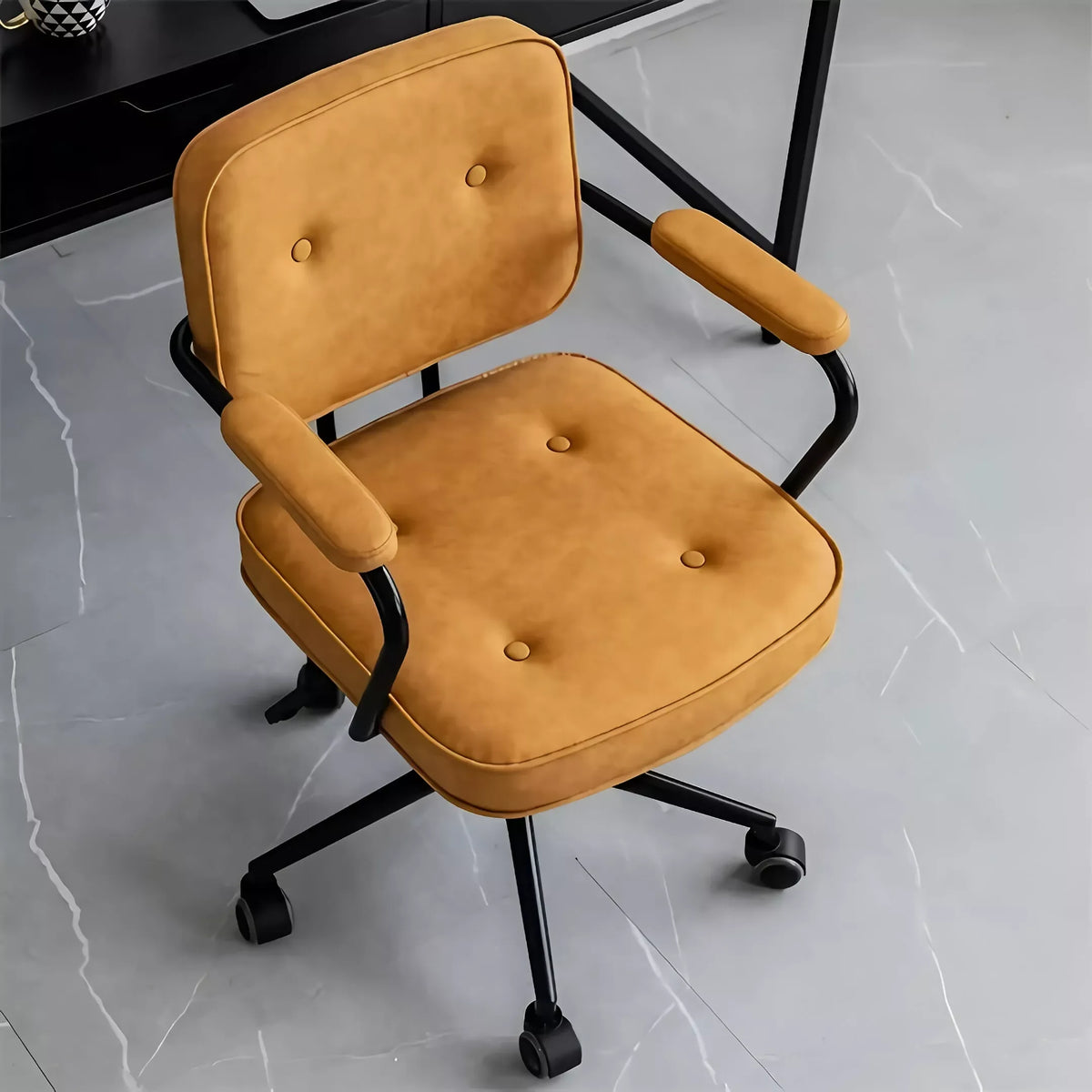 Compact Swivel Office Chair with Armrests - DSARD - DSARD