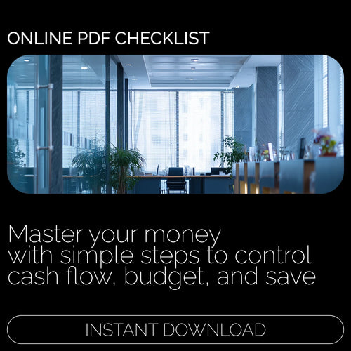 The Cash Flow Mastery Checklist | Budgeting Guide, Cash Management Strategies Planner, Personal Finance Printable, Money Tracking Toolkit (Digital Download)