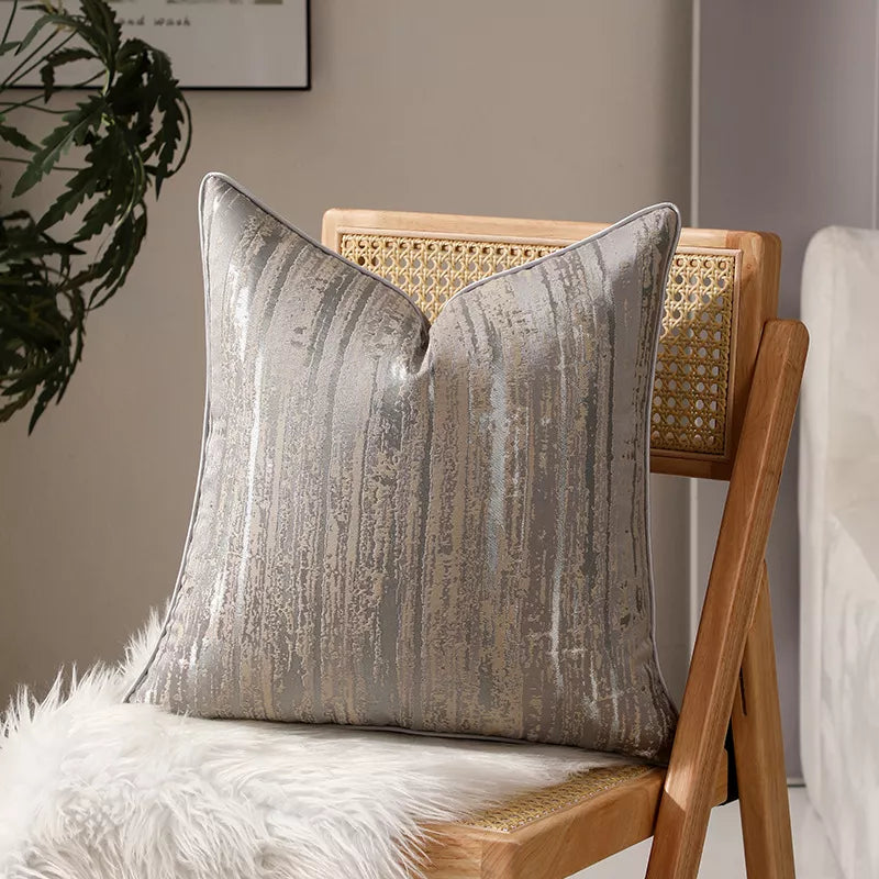 Vintage Geometric Luxury Pillow Covers 18x18in – Elegant Jacquard Cushion Cases