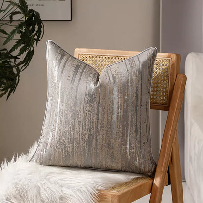 Vintage Geometric Luxury Pillow Covers 18x18in – Elegant Jacquard Cushion Cases