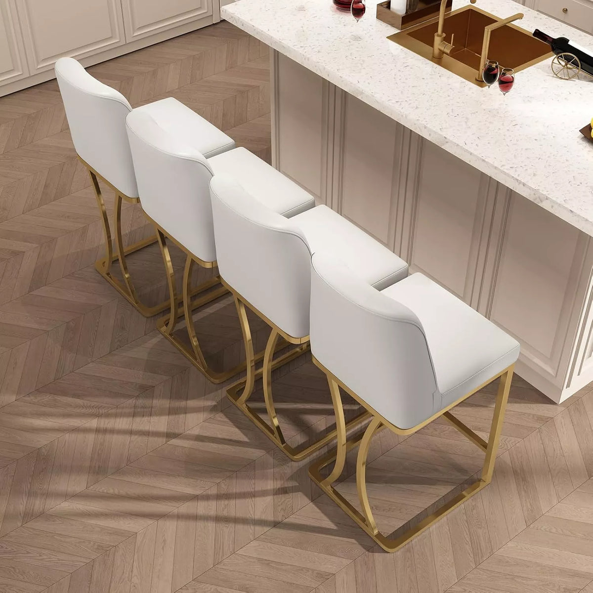 24″ Modern Counter Height Bar Stools Set of 4 - DSARD