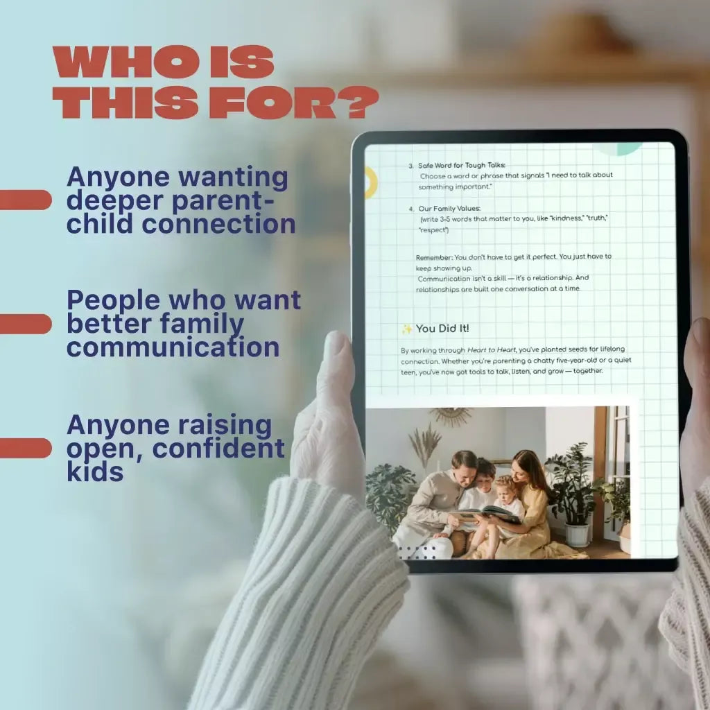 Talk & Connect: Parent-Child Communication Workbook – Positive Parenting Guide for Stronger Family Bonds, Conversation Starters, and Emotional Connection