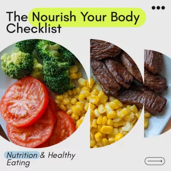 The Nourish Your Body Checklist – Simple Nutritious Meals Guide, eBook, and Daily Food Planner