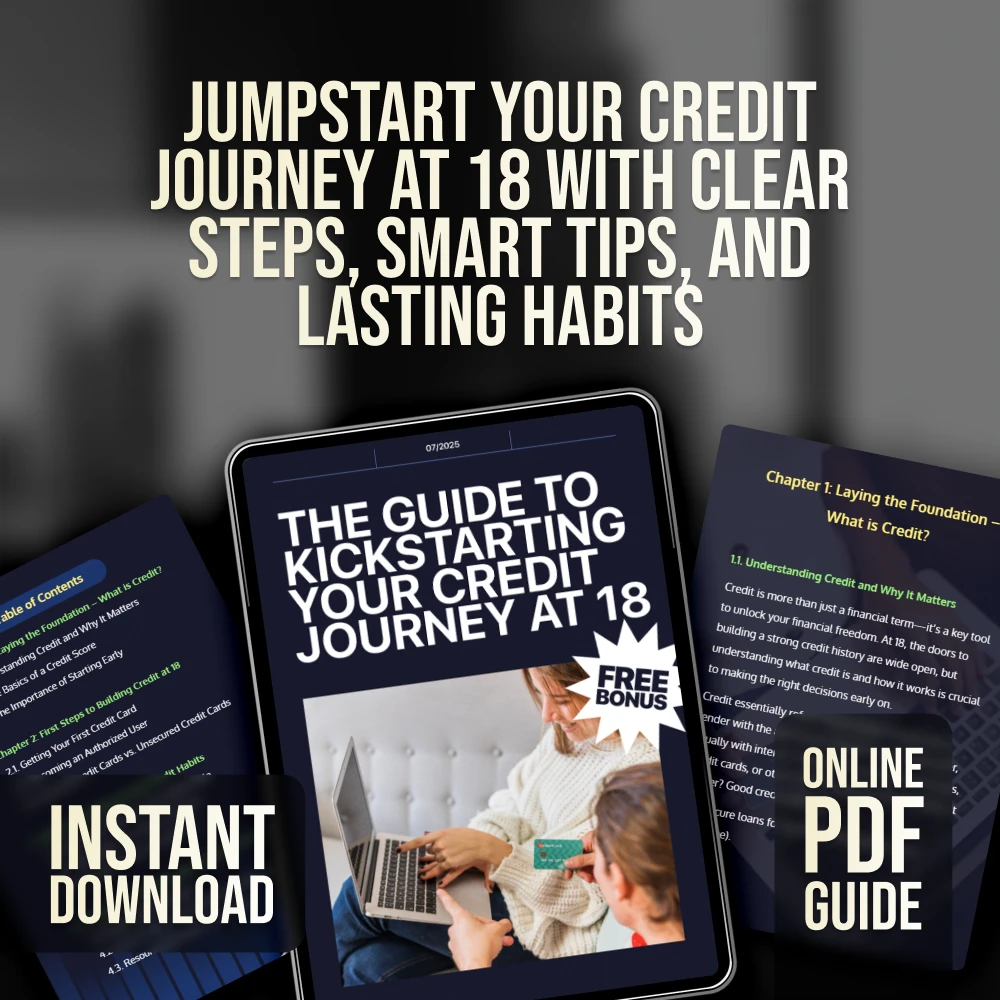 The Guide to Kickstarting Your Credit Journey at 18 – How to Start Credit at 18 | Beginner Credit Guide for Teens & Young Adults | Digital Download