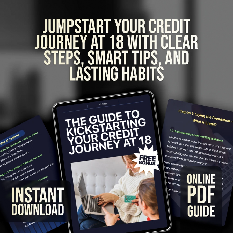 The Guide to Kickstarting Your Credit Journey at 18 – How to Start Credit at 18 | Beginner Credit Guide for Teens & Young Adults | Digital Download