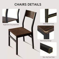 7-Piece Dining Set with Extendable 63″ Table and 6 Modern Chairs - DSARD - DSARD