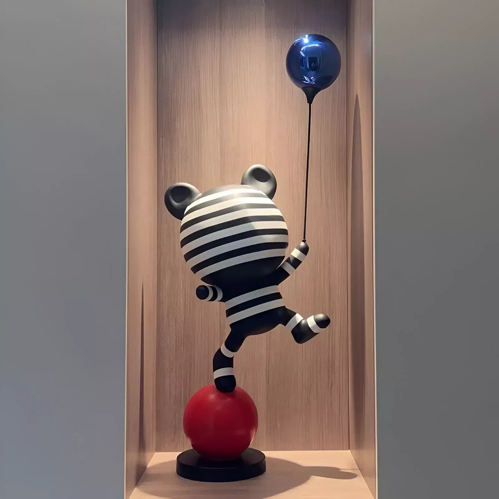 Creative Acrobatic Bear Resin Sculptures for Modern Home Decor - DSARD