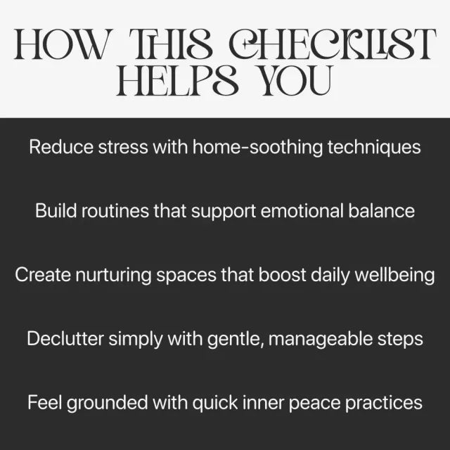 Peaceful Home, Peaceful You – Printable Home Sanctuary Guide, Calming Lifestyle eBook, Minimalist Decluttering Checklist, Self-Care & Stress Relief Digital Download