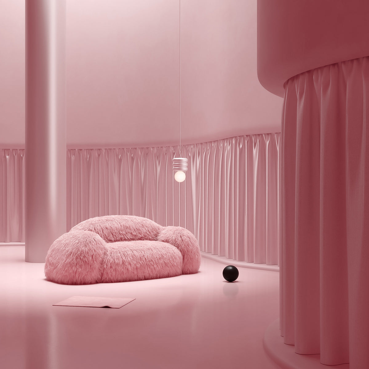 Modern Nordic Plush Sofa Chair - DSARD