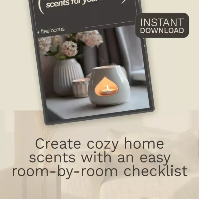 A Guide to Cozy Scents for Your Home – Printable Scent Checklist, Home Fragrance Guide, Essential Oil Blending, Cozy Home Aroma Planner, Digital Download - DSARD