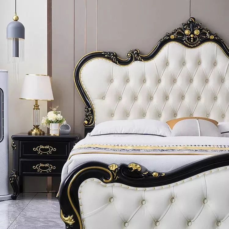 Waterproof Soft Double Bed with Luxury Oak Frame - DSARD