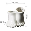 Creative Ceramic Feet Shape Flower Pot – Modern Decorative Vase for Home & Office - DSARD