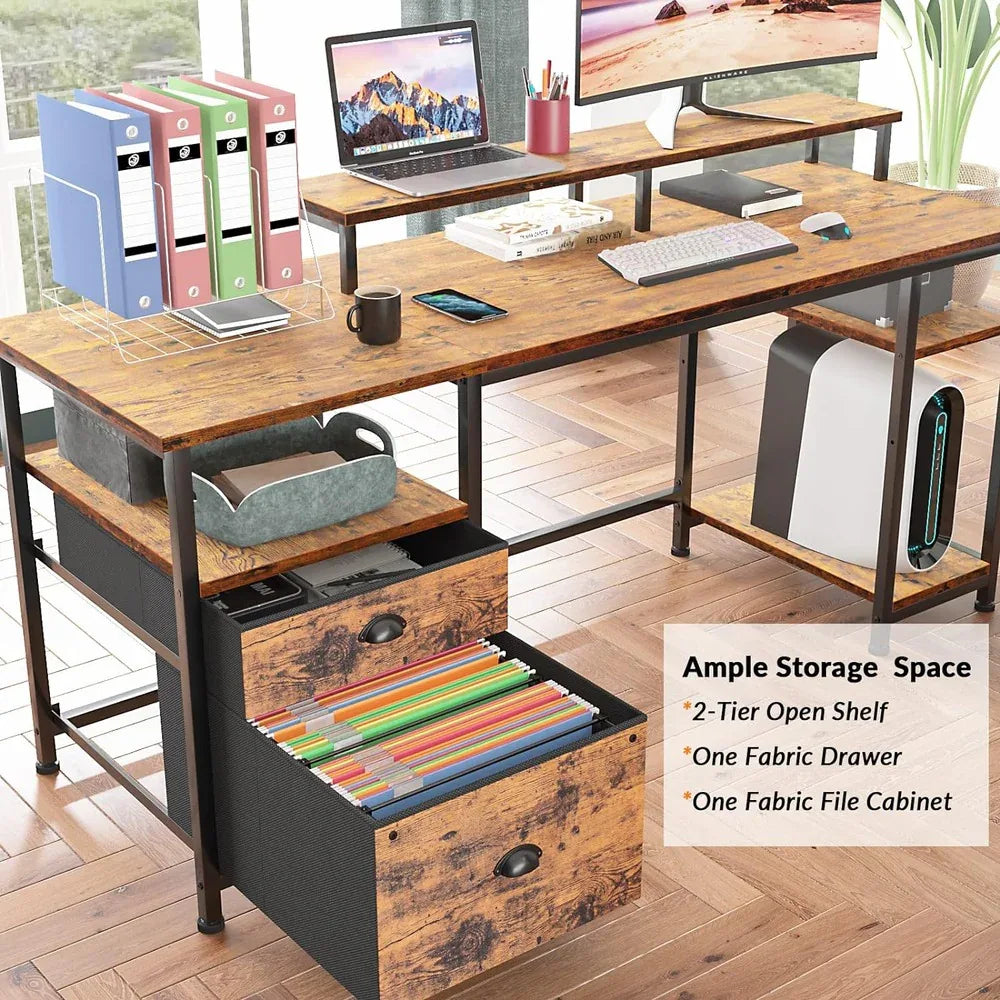 61″ Spacious Industrial-Style Computer Desk - DSARD - DSARD