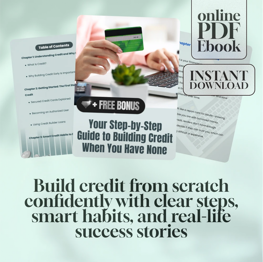 Your Step-by-Step Guide to Building Credit When You Have None – eBook for Beginners | How to Build Credit with No Credit