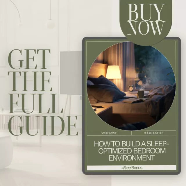 How to Build a Sleep-Optimized Bedroom Environment Guide | Sleep Optimization eBook | Bedroom Makeover for Better Rest | Digital Wellness Checklist & Guide