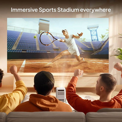 Portable Mini Projector with Auto Focus & WiFi - 200" 4K Support