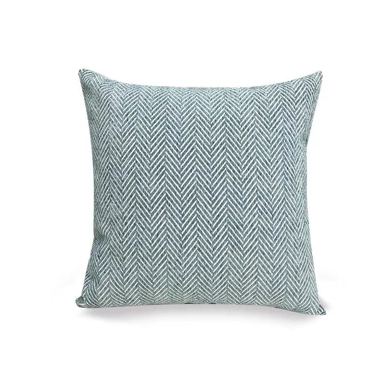 Green Abstract Striped Throw Pillow Cover 18×18 Inch – Modern Home Decor