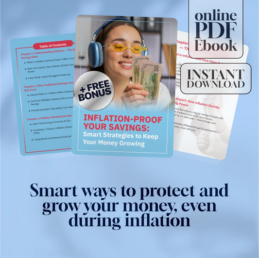 Inflation-Proof Your Savings: Smart Strategies to Keep Your Money Growing | Beat Inflation with Savings | Digital eBook Download