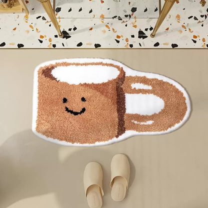 Kawaii Bear Rug – Soft Faux Cashmere Area Rug for Kids & Living Spaces