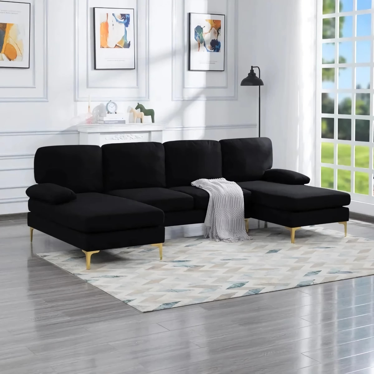 U-Shaped Modular Sofa with Chaise Longue - DSARD