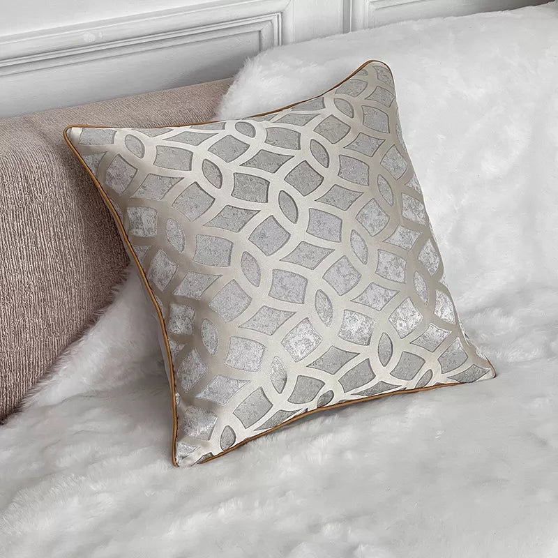 Luxury Jacquard Cushion Cover 18×18 Inch