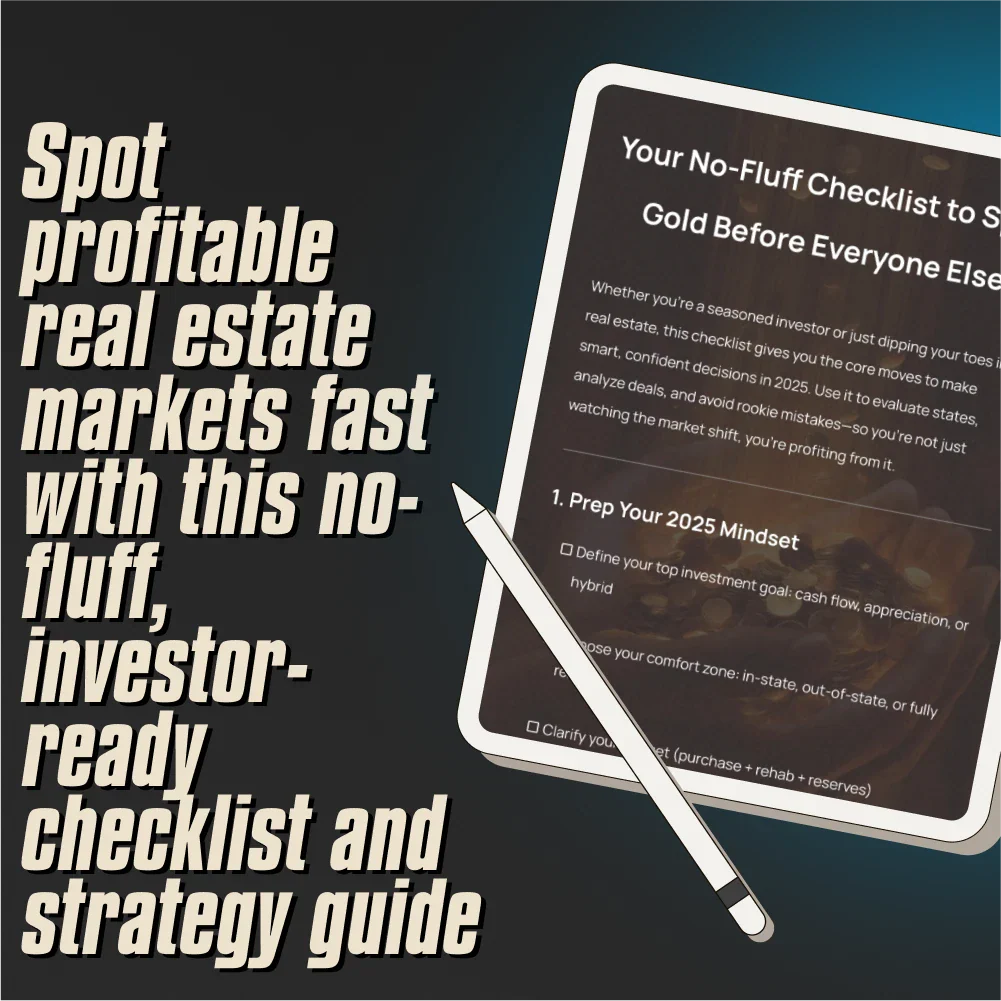 Your No-Fluff Checklist to Spot Gold Before Everyone Else | Best States for Real Estate Investment 2026 | Investor’s Guide & Digital Download from DSARD