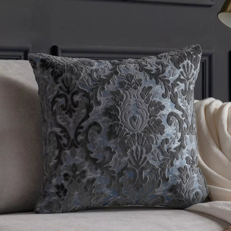 Luxury Embroidered Cushion Cover 18x18in