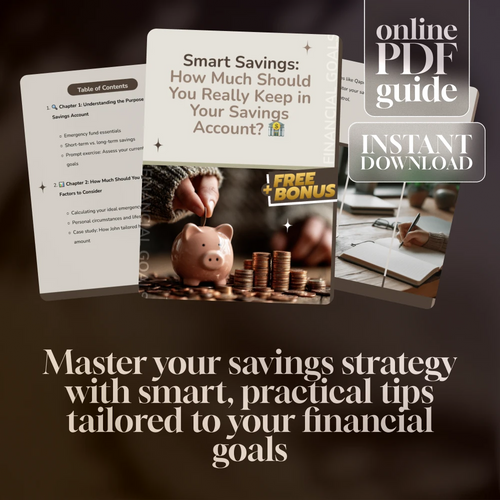 Smart Savings: How Much Should You Really Keep in Your Savings Account? | Budgeting Guide | Personal Finance Digital Download | How Much to Keep in Savings Account