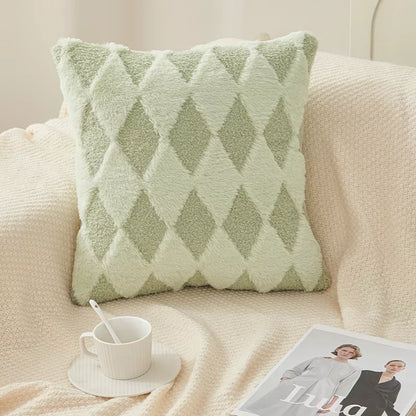 Imitation Rabbit Hair Throw Pillowcase 45x45cm