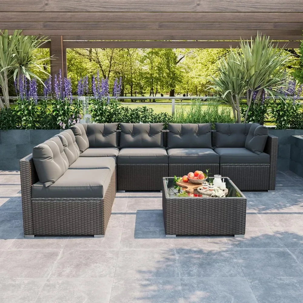 DSARD 7-Piece Outdoor Patio Sofa Set - DSARD