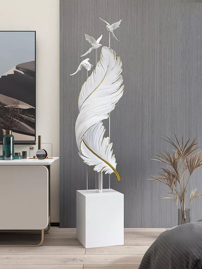 Feather Resin Sculpture