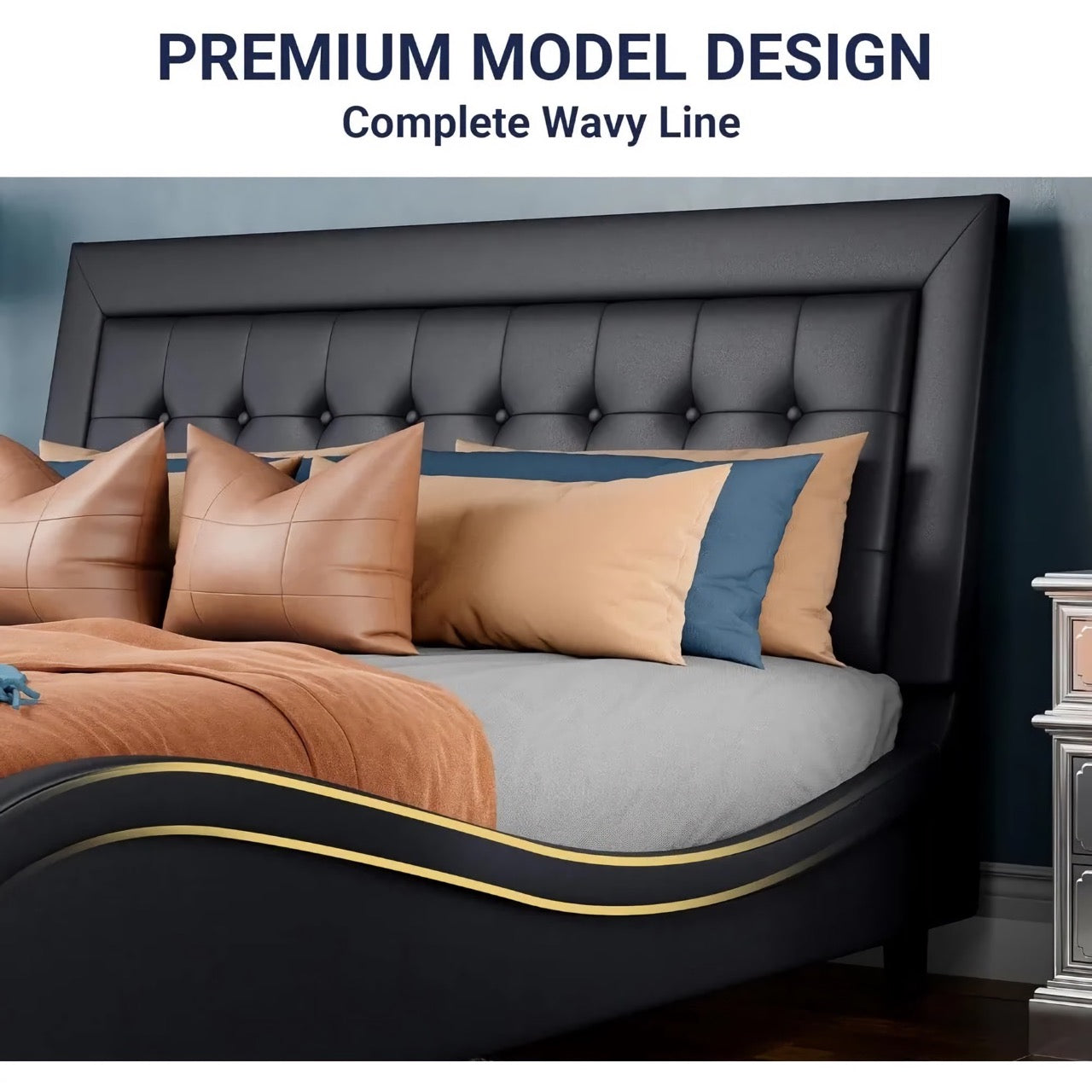 Adjustable Headboard Platform Bed - DSARD