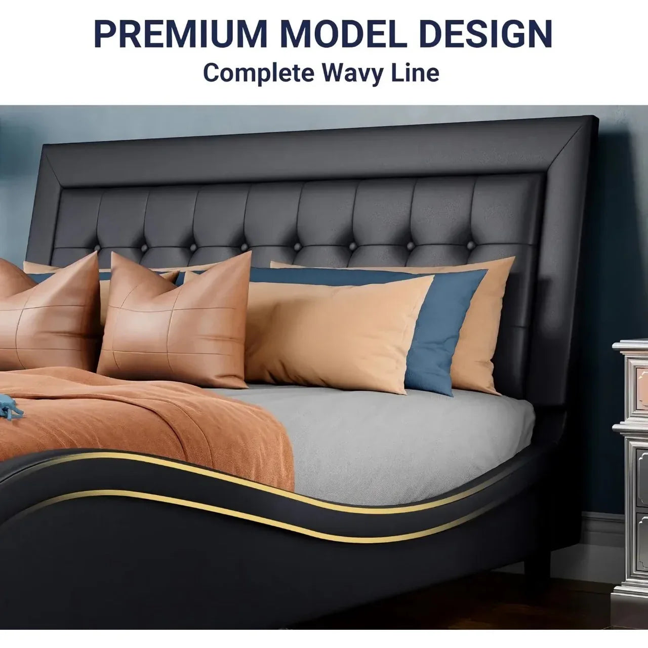 Adjustable Headboard Platform Bed - DSARD - DSARD