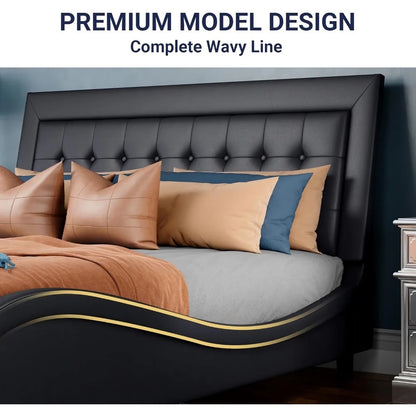 Adjustable Headboard Platform Bed - DSARD
