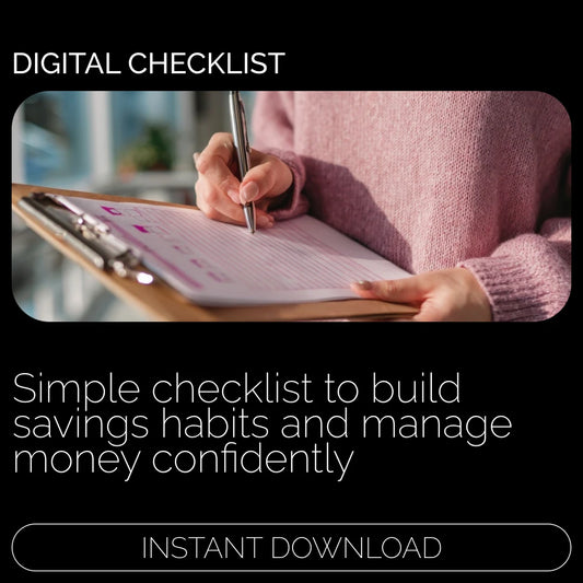 Your Smart Savings Checklist | How to Save Money Step by Step | Simple Budget & Savings Planner Digital Download