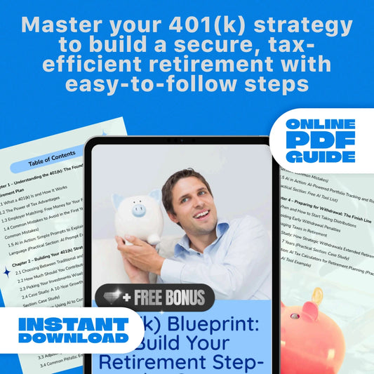 401(k) Blueprint: Build Your Retirement Step-by-Step Guide – Maximize Tax Advantages, Minimize Risk & Grow Your Savings